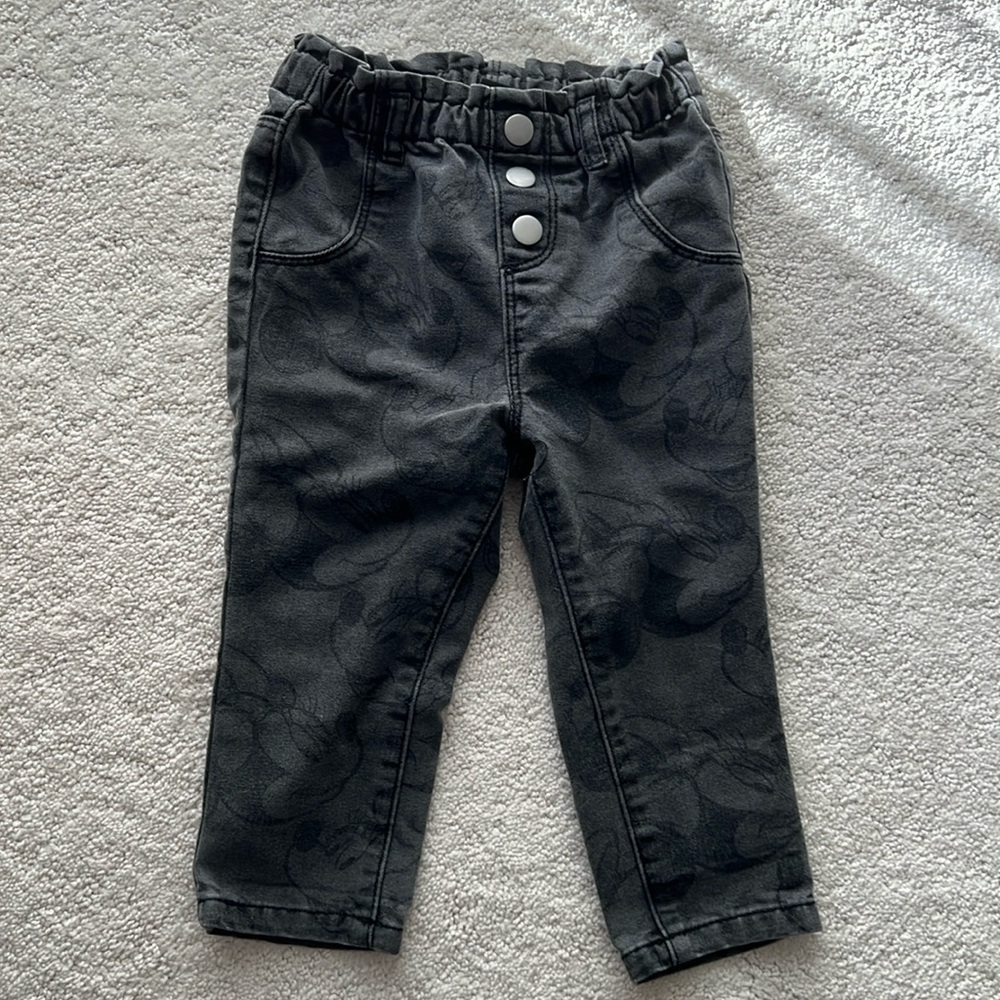 Minnie mouse jeans for girls, size 12-18 months